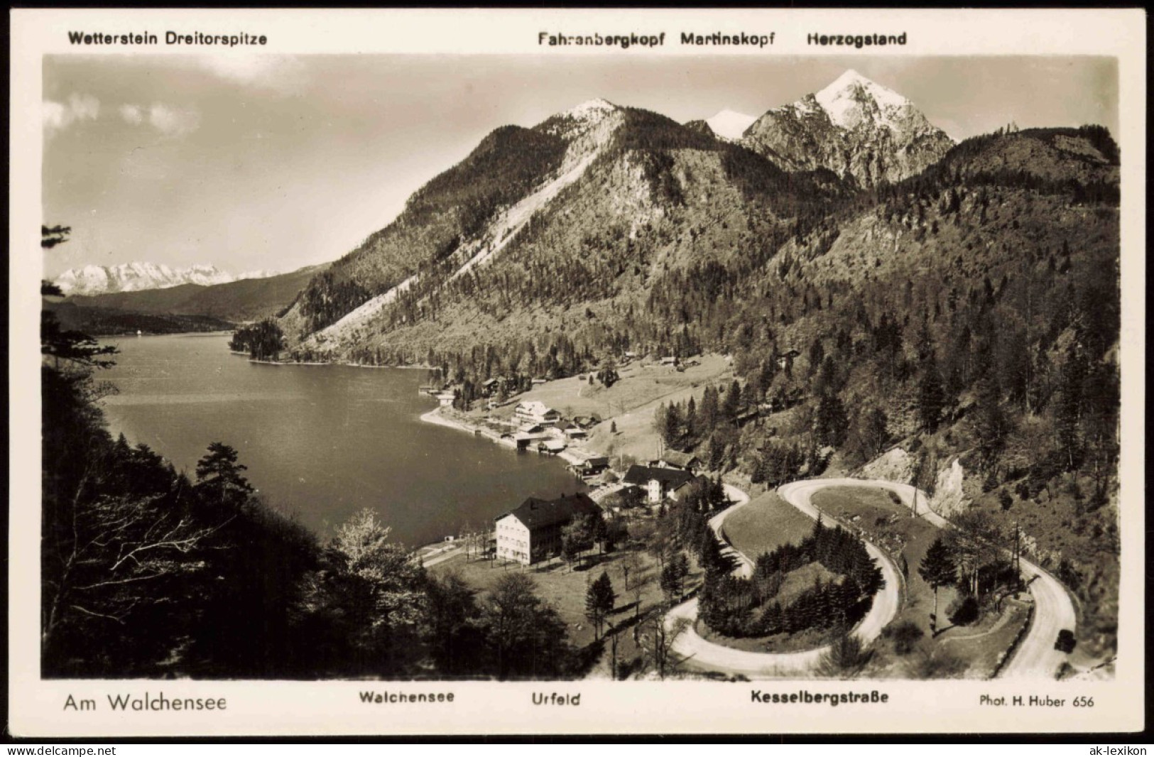 Urfeld-Kochel Am See Wetterstein Dreitorspitze Kesselbergstraße 1959 - Sonstige & Ohne Zuordnung