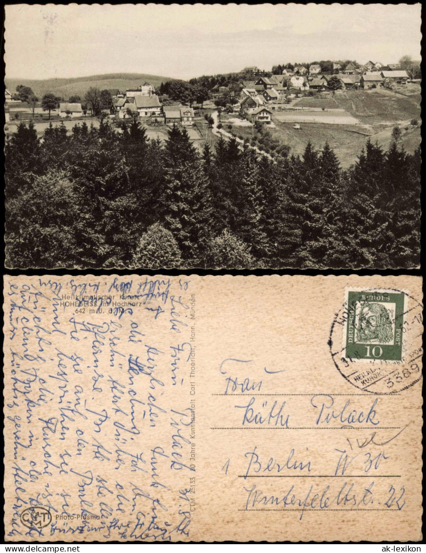 Ansichtskarte Hohegeiß-Braunlage Panorama-Ansicht; Ort Im Hochharz 1962 - Braunlage