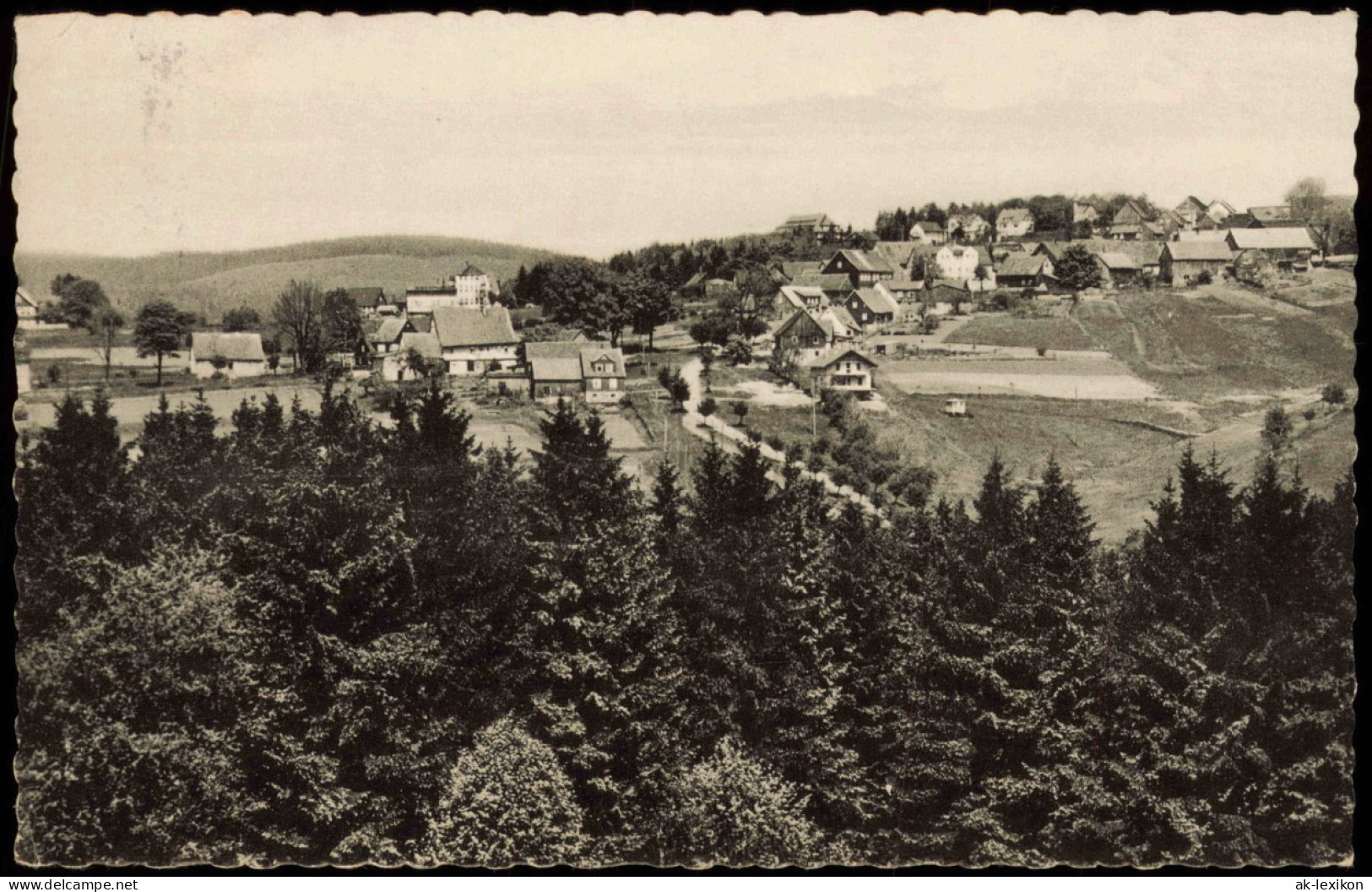 Ansichtskarte Hohegeiß-Braunlage Panorama-Ansicht; Ort Im Hochharz 1962 - Braunlage