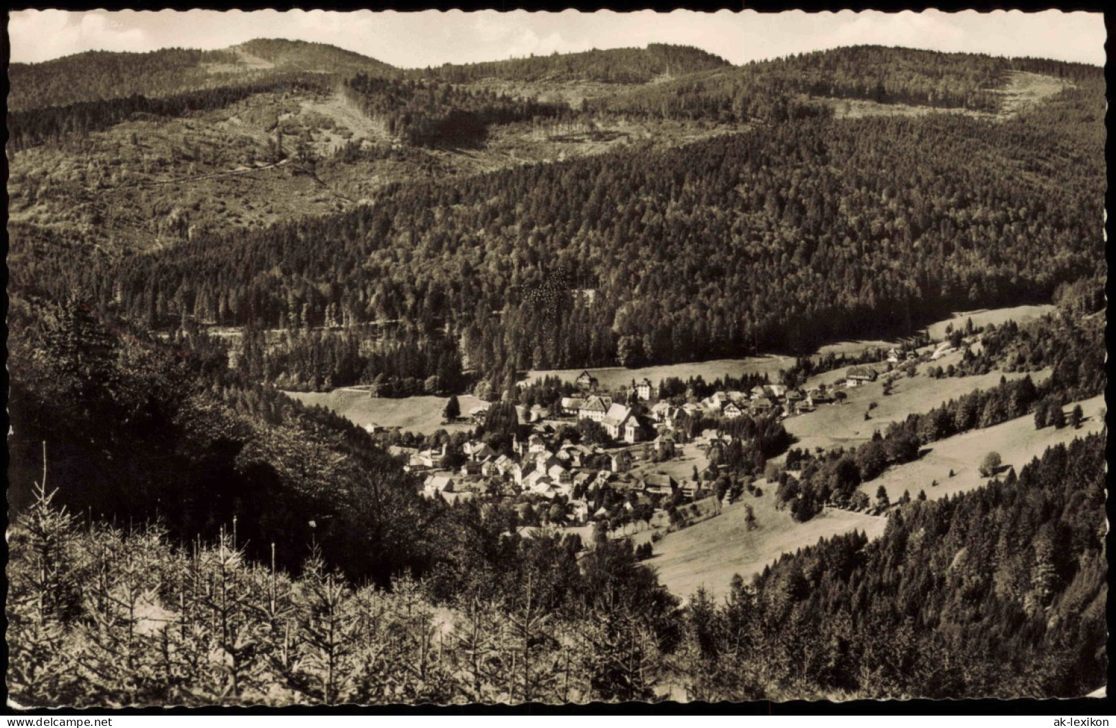 Ansichtskarte Todtmoos Blick Auf Die Stadt 1957 - Todtmoos