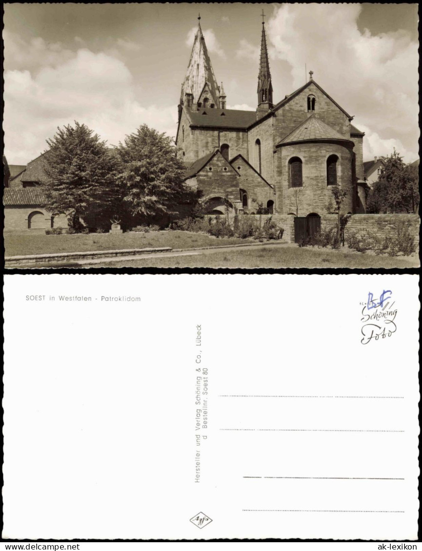 Ansichtskarte Soest St. Patrokli-Dom (Außenansicht Kirche) 1960 - Soest