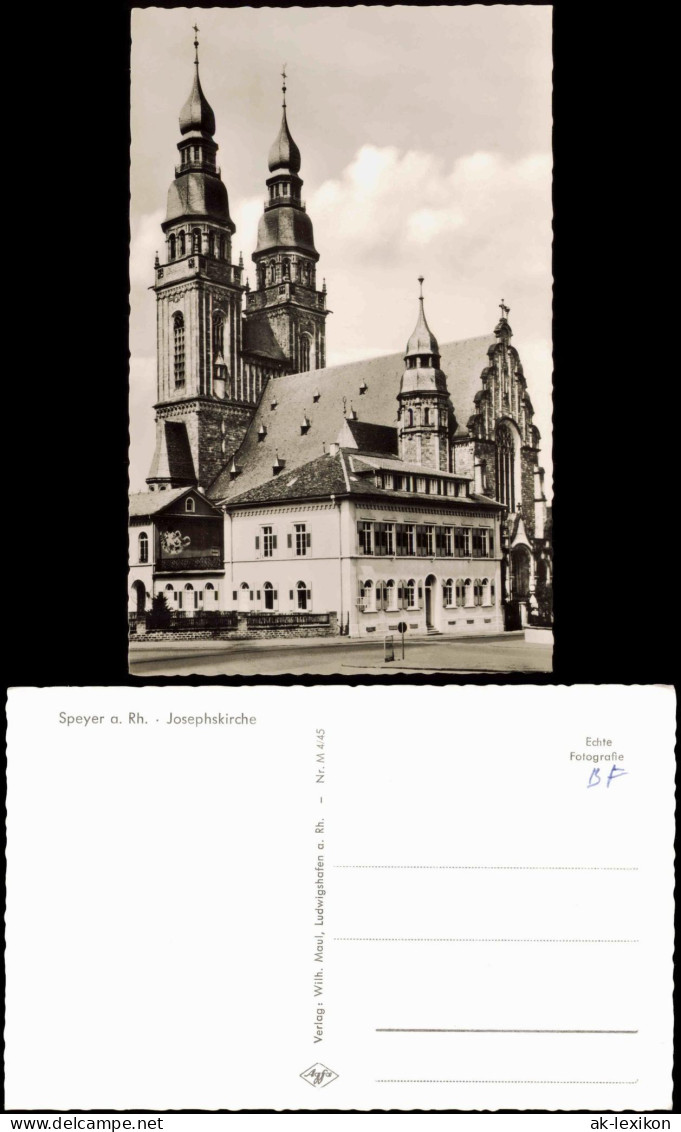Ansichtskarte Speyer Außenansicht Der Josephskirche 1960 - Speyer