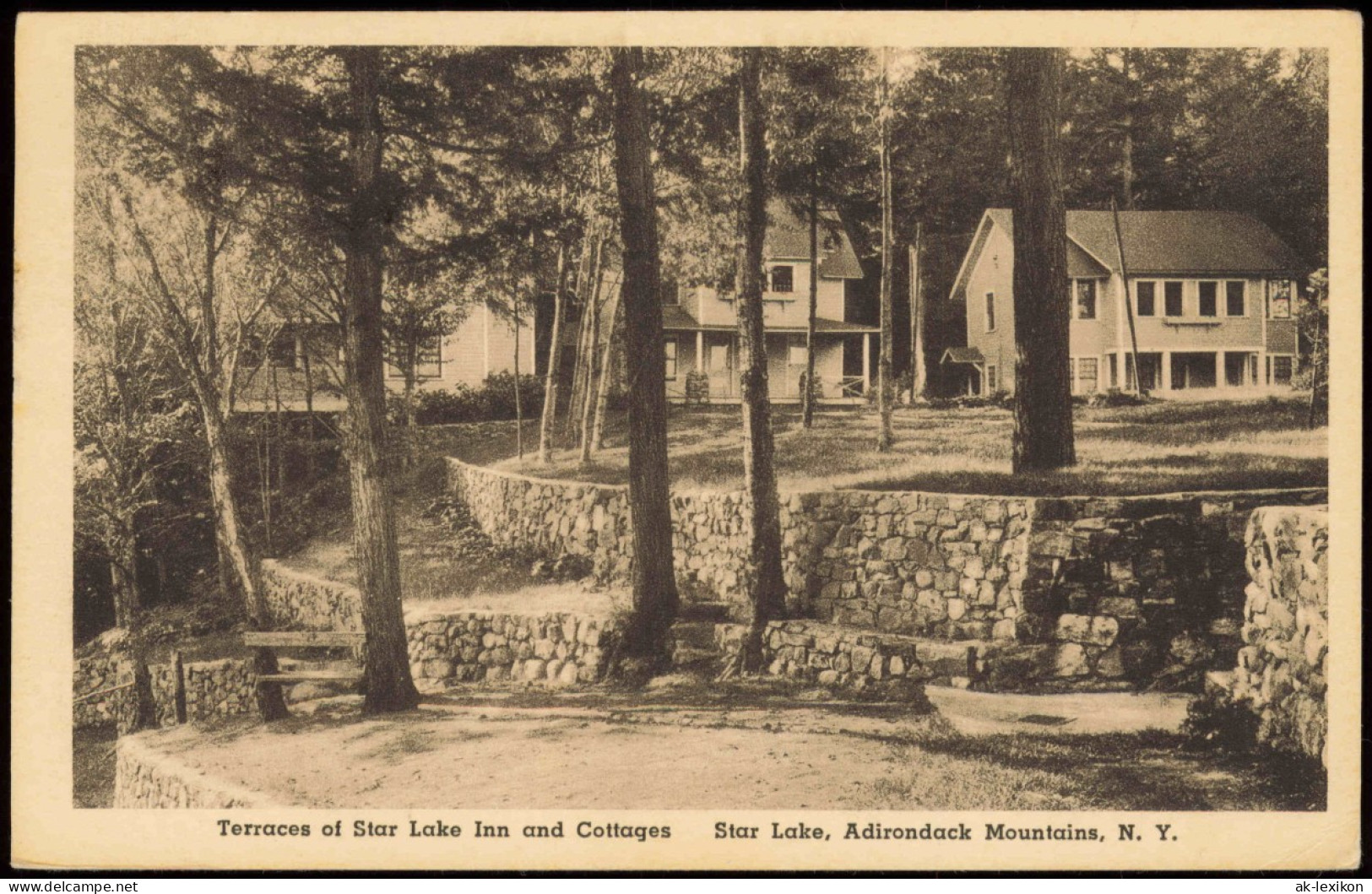 USA United States Of America Terraces  Cottages Adirondack Mountains N. Y. 1954 - Sonstige & Ohne Zuordnung