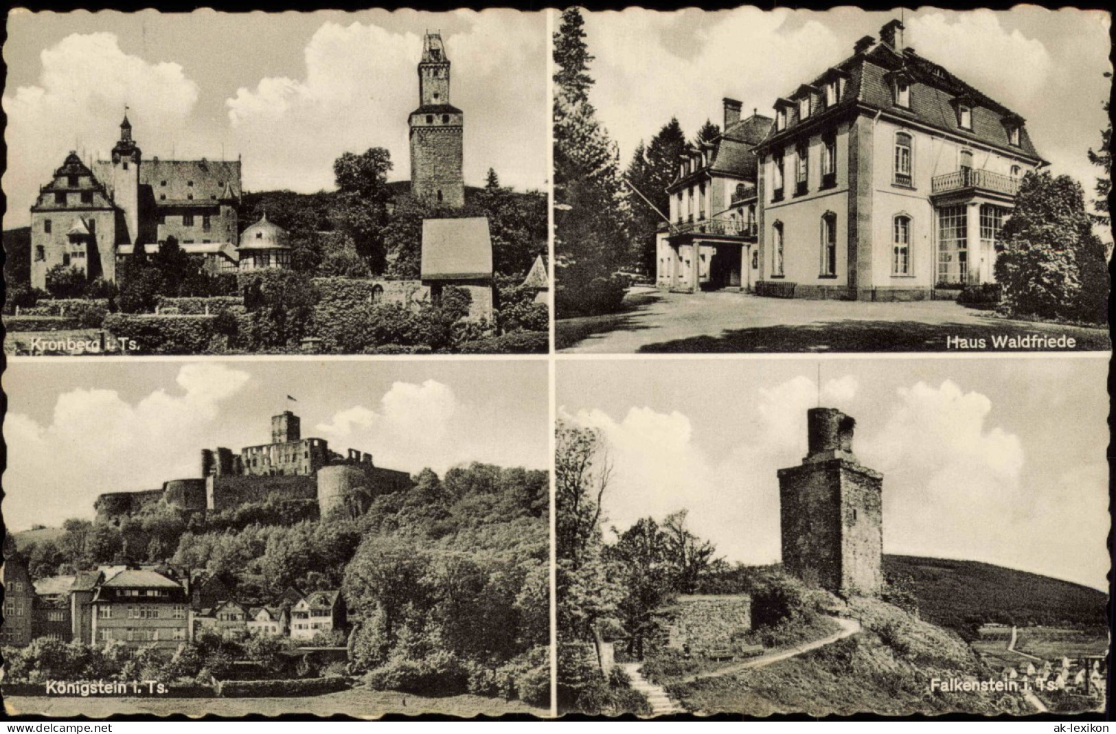 Kronberg Cronberg (Taunus) Mehrbildkarte Mit Genesungsheim Haus Waldfriede 1959 - Kronberg