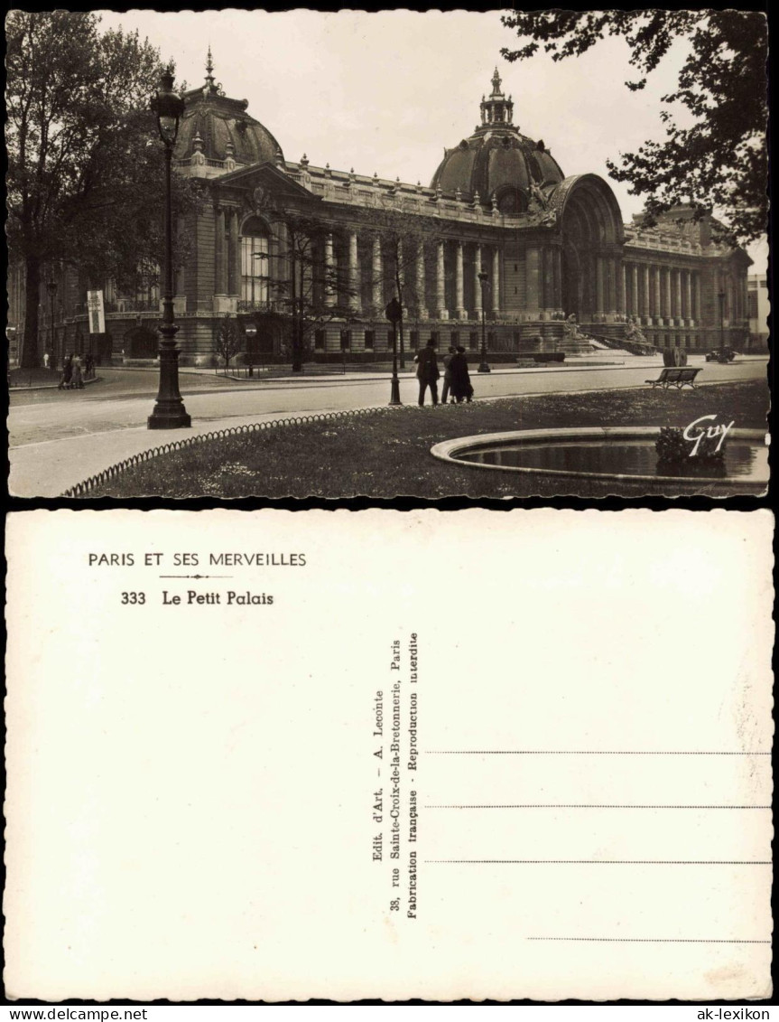 CPA Paris Le Petit Palais 1950 - Other & Unclassified