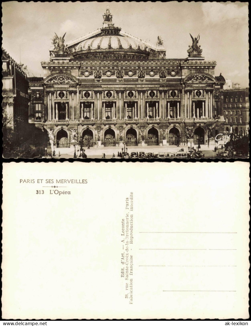 CPA Paris Oper Opéra Opernhaus 1950 - Autres & Non Classés