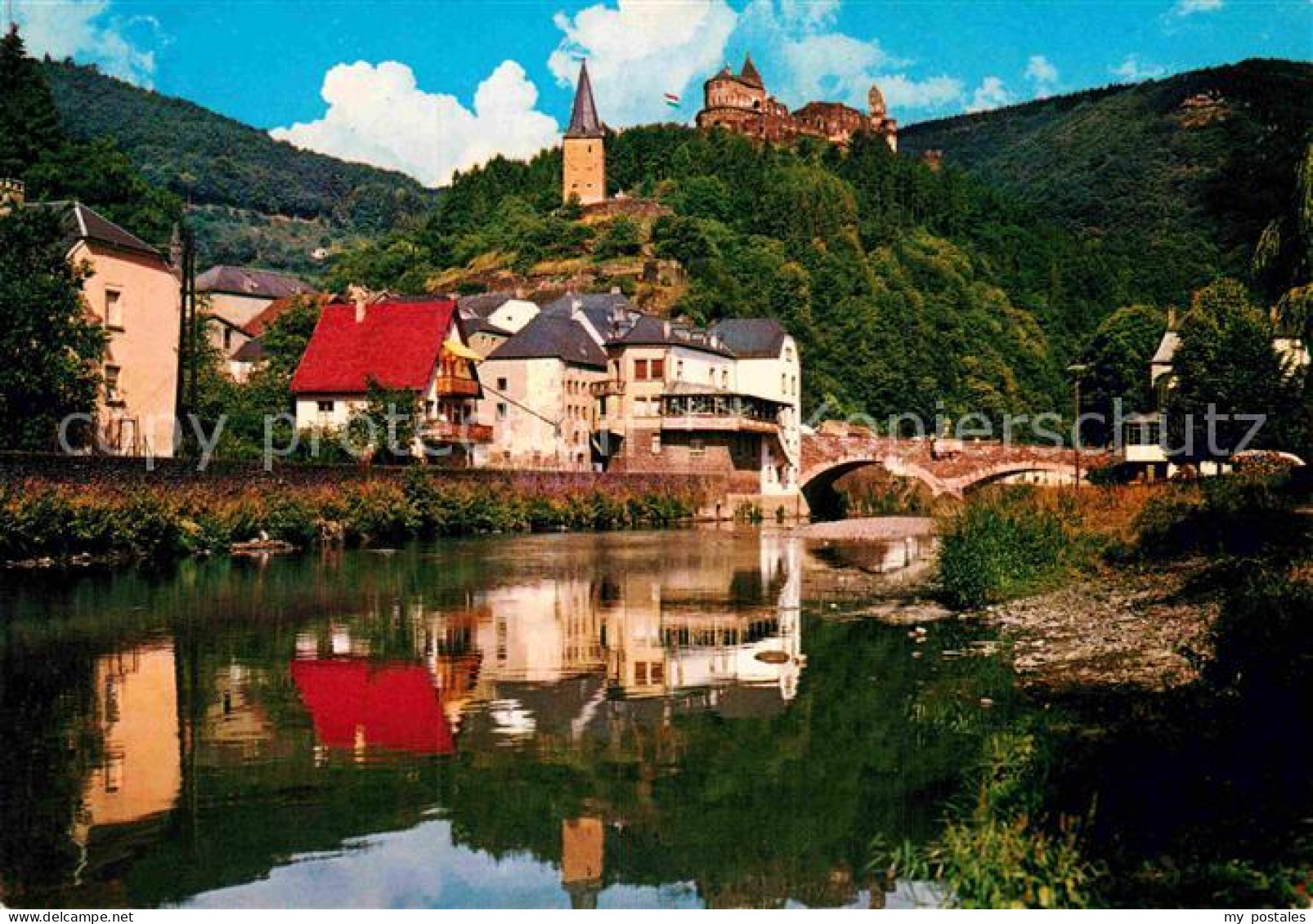 72858871 Vianden Chateau Hockelstour Et Pont De L'Our Vallee De L'Our - Andere & Zonder Classificatie