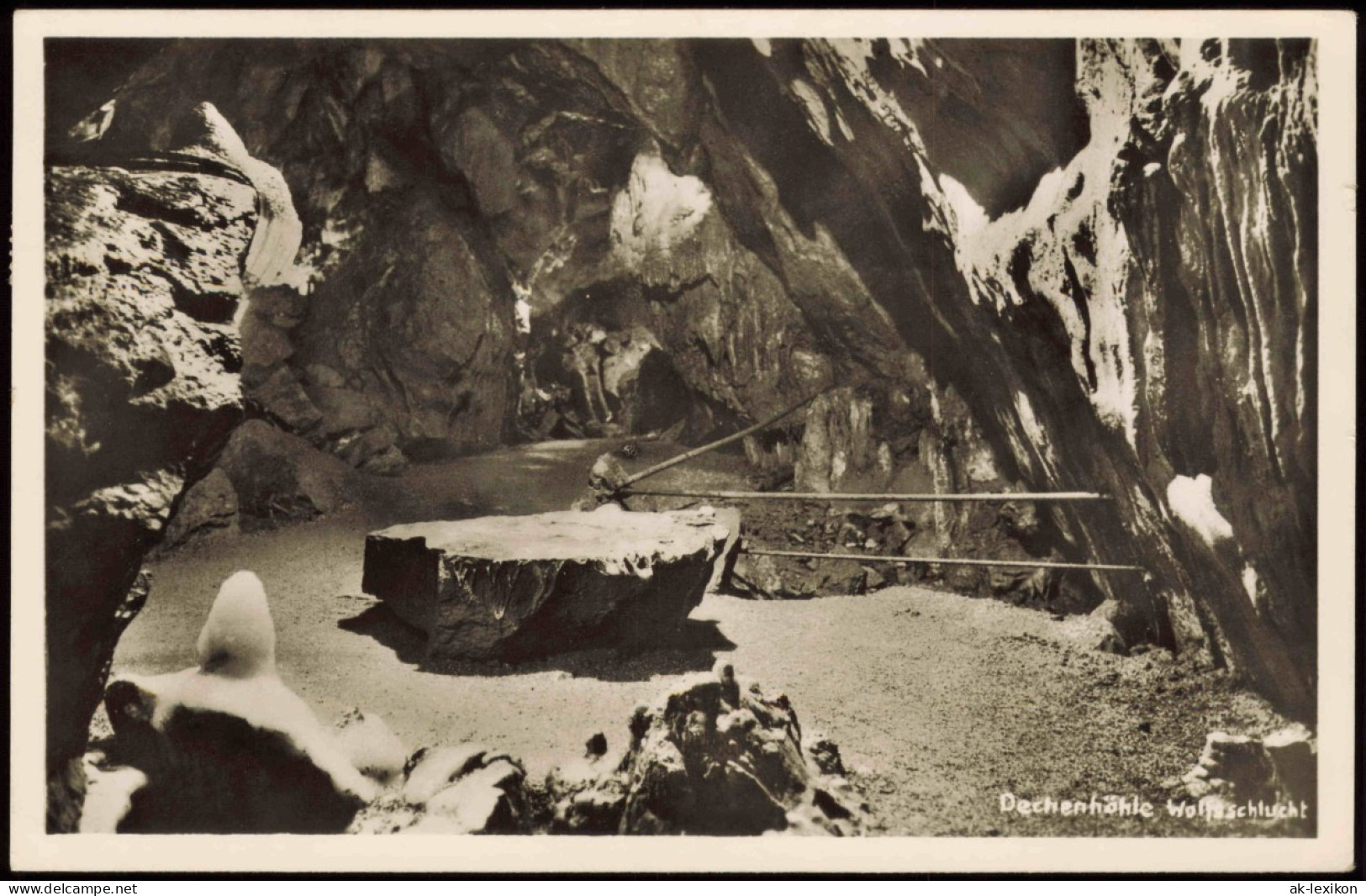 Ansichtskarte  Höhle Grotte Die Wolfsschlucht Tropfsteingebilde 1951 - Unclassified