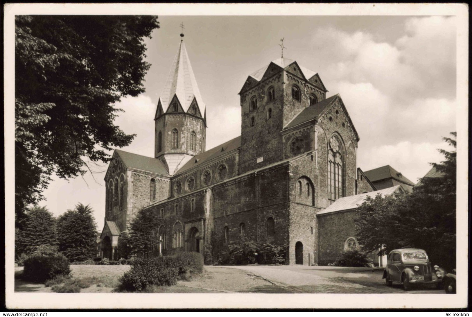 Ansichtskarte Werden (Ruhr)-Essen (Ruhr) Abtei-Kirche (Außenansicht) 1950 - Essen