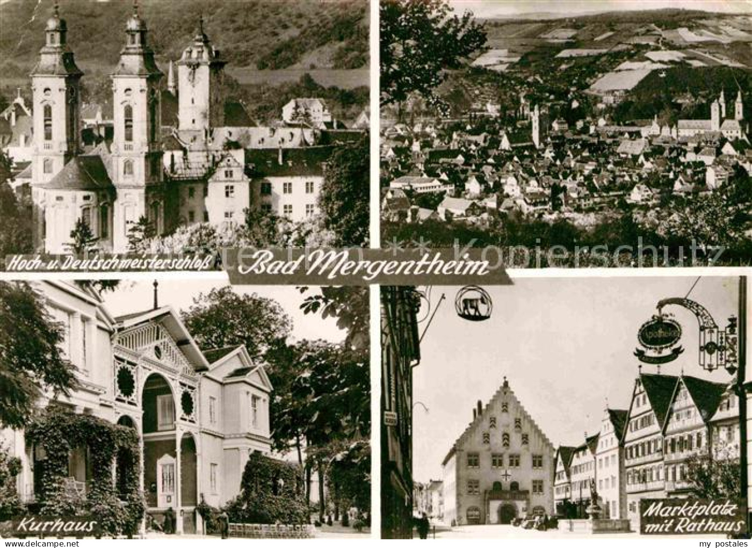 72858817 Bad Mergentheim Hoch- Deutschmeisterschloss Kurhaus Marktplatz Rathaus  - Bad Mergentheim