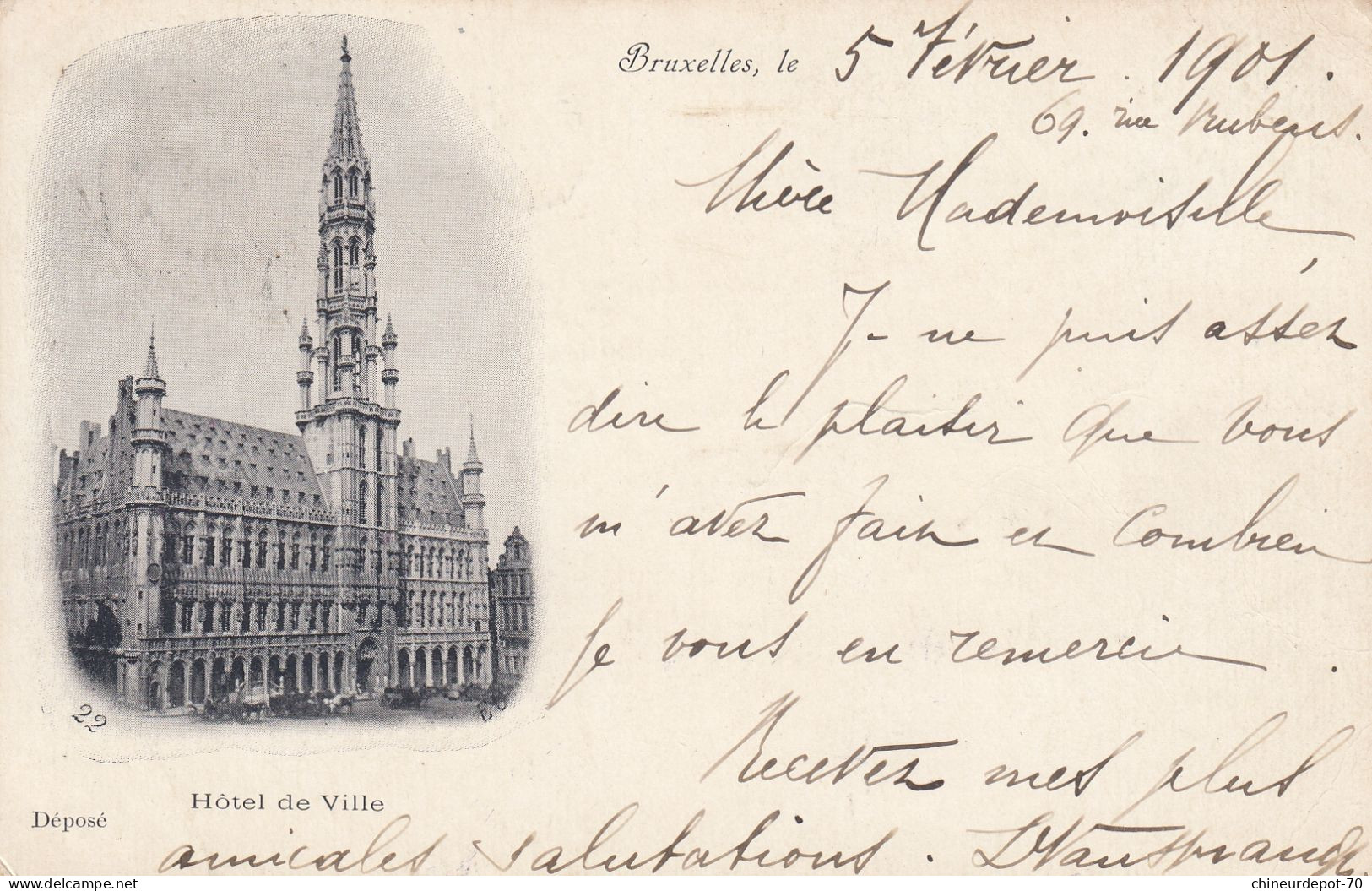 BRUXELLES HOTEL DE VILLE - Brüssel (Stadt)