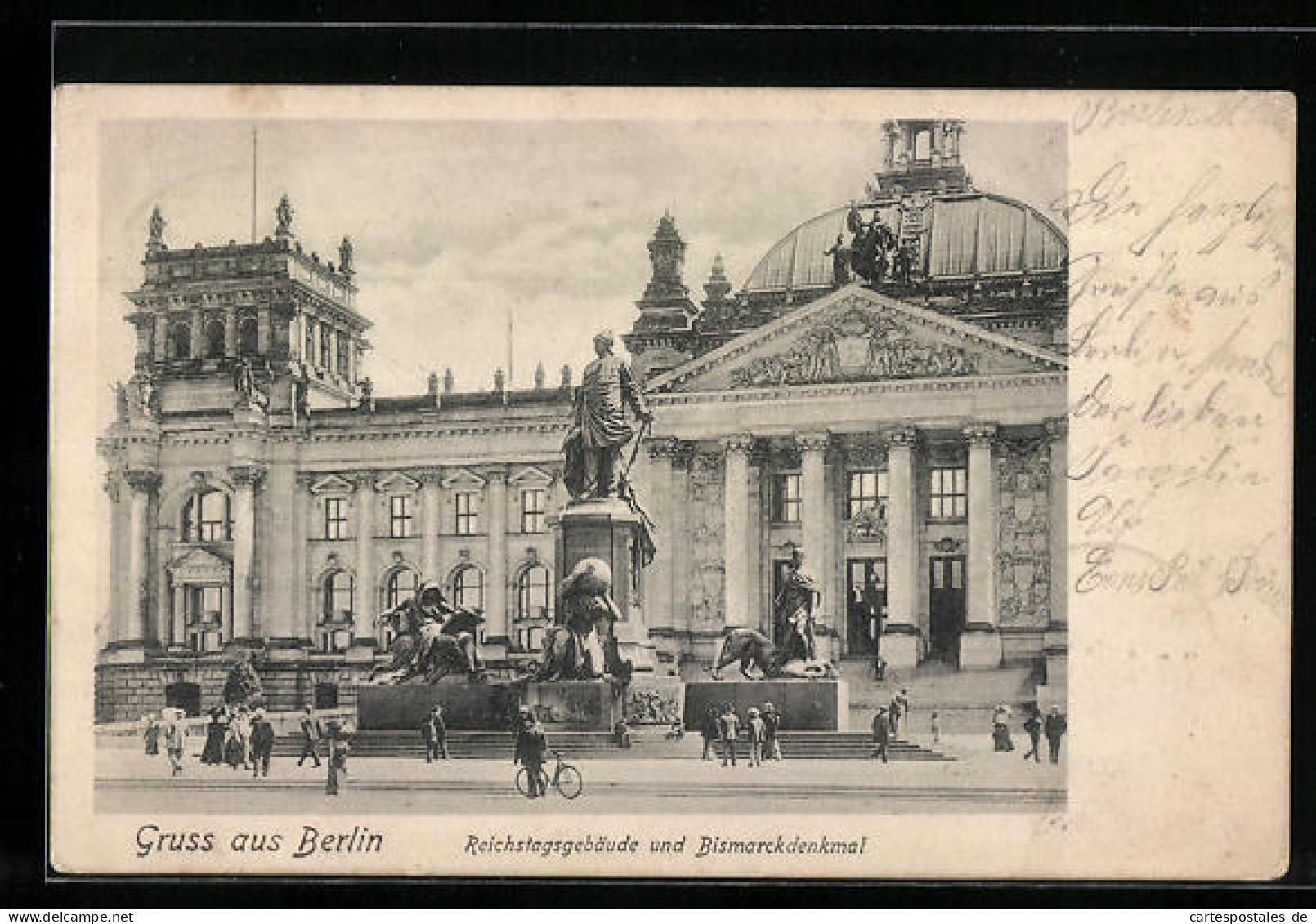 AK Berlin, Reichstagsgebäude Und Bismarckdenkmal  - Dierentuin