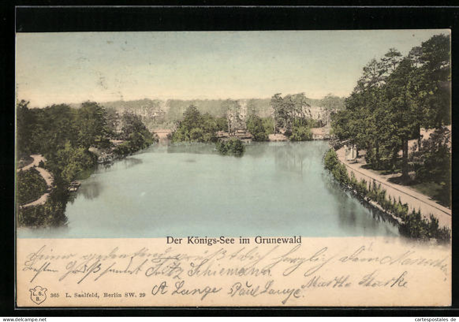 AK Berlin-Grunewald, Der Königs-See  - Grunewald