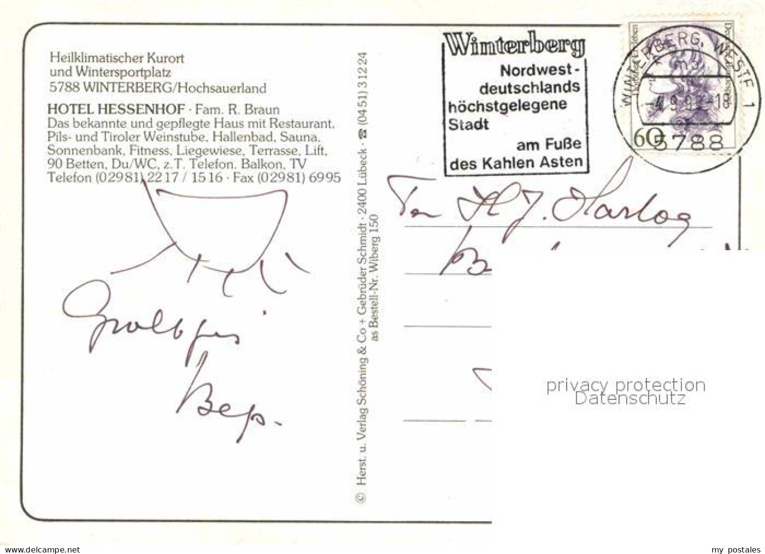 72858165 Winterberg Hochsauerland Hotel Hessenhof  Winterberg - Winterberg