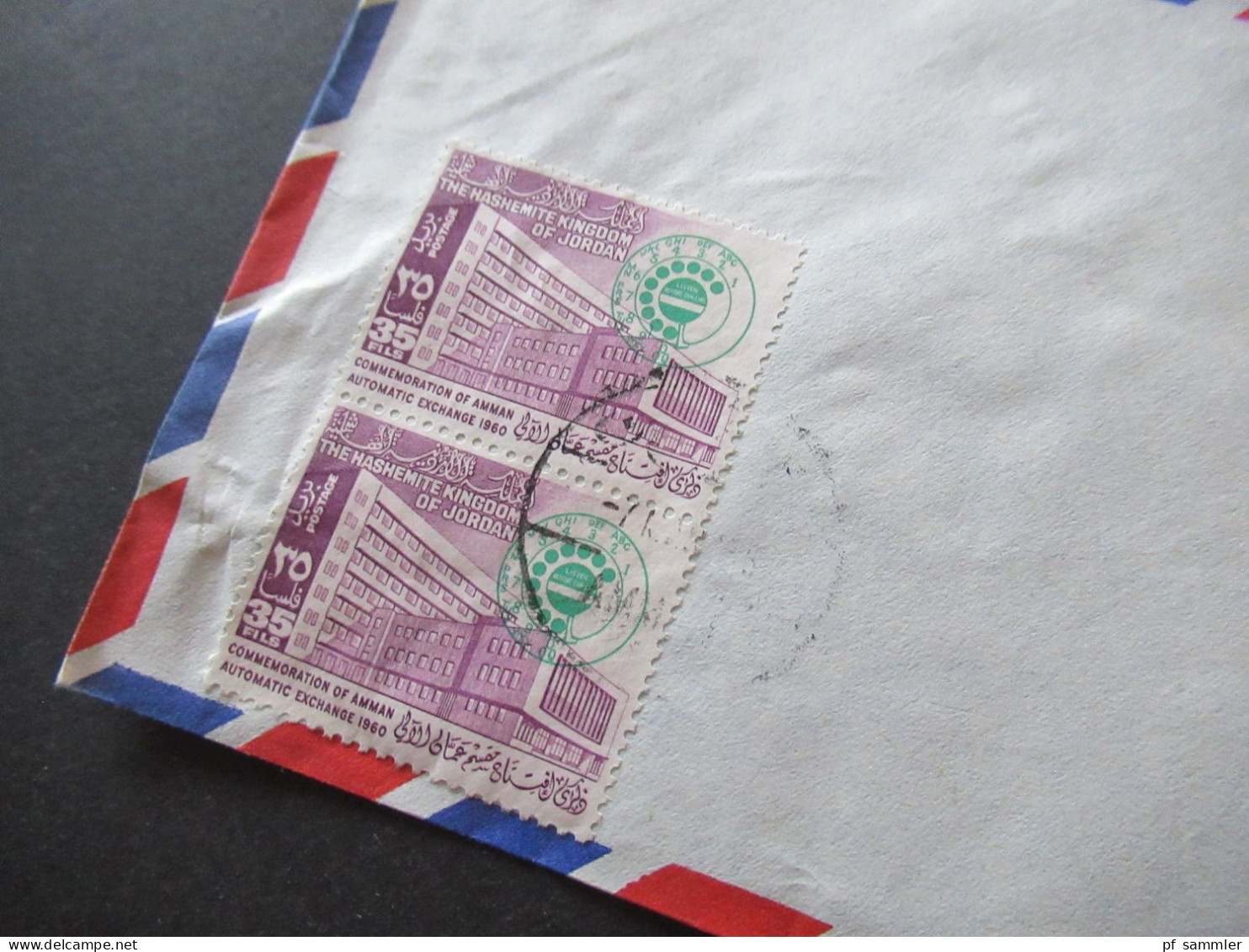 Asien Jordanien Air Mail Luftpost Jordan Tokyo 1964 Firmenumschlag T.E.C. Transjordan Engineering Co. Amman Jordan - Giordania