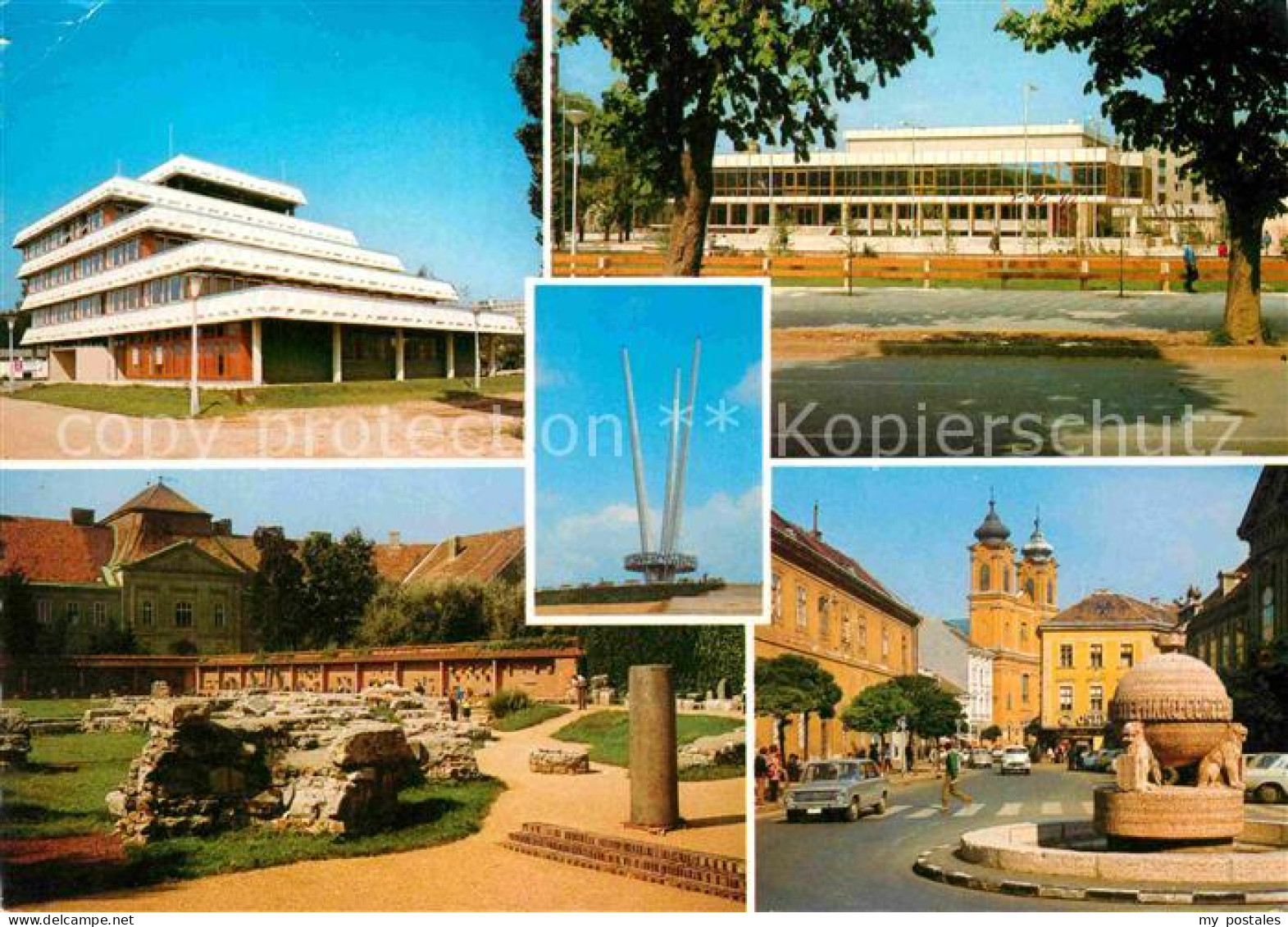 72858084 Szekesfehervar Teilansichten Gebaeude Kathedrale Brunnen Palast Szekesf - Ungarn