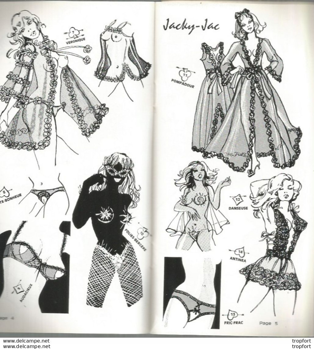 Catalogue Ancien LINGERIE FINE Et SEXY JACKY JAC Paris Fille Sexy Nu Nue - Publicités
