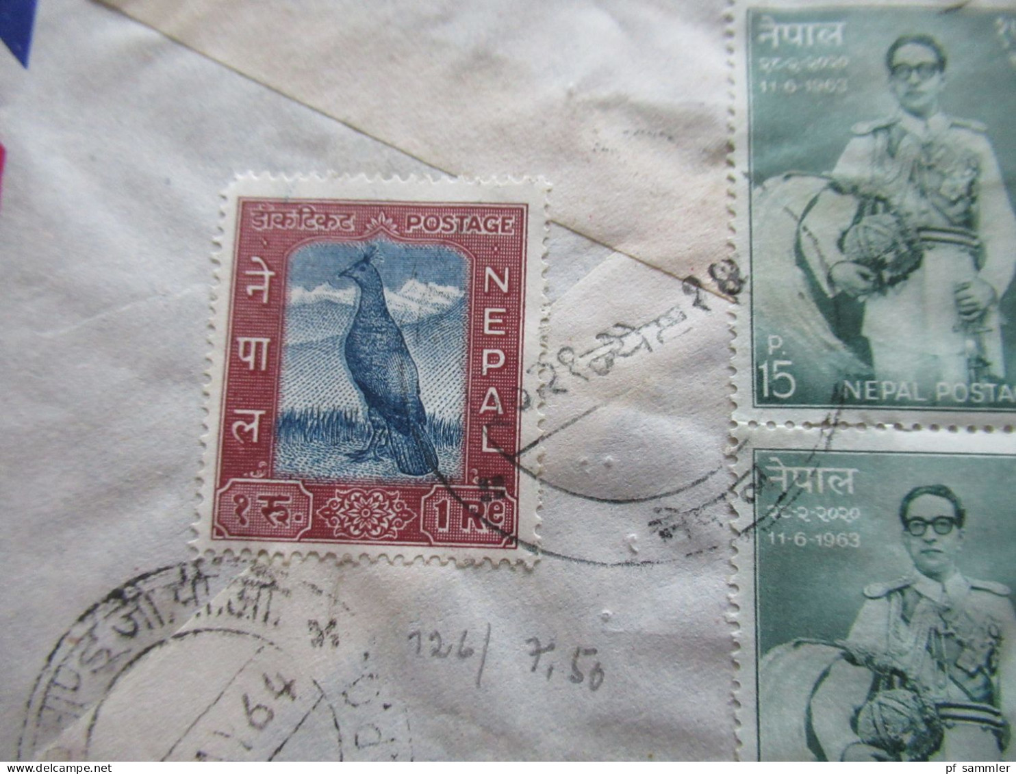 Asien Nepal Air Mail Luftpost Kathmandu GPO 1964 Umschlag Soaltee Hotel Tahachal Kathmandu / Under Postal Certificate - Népal