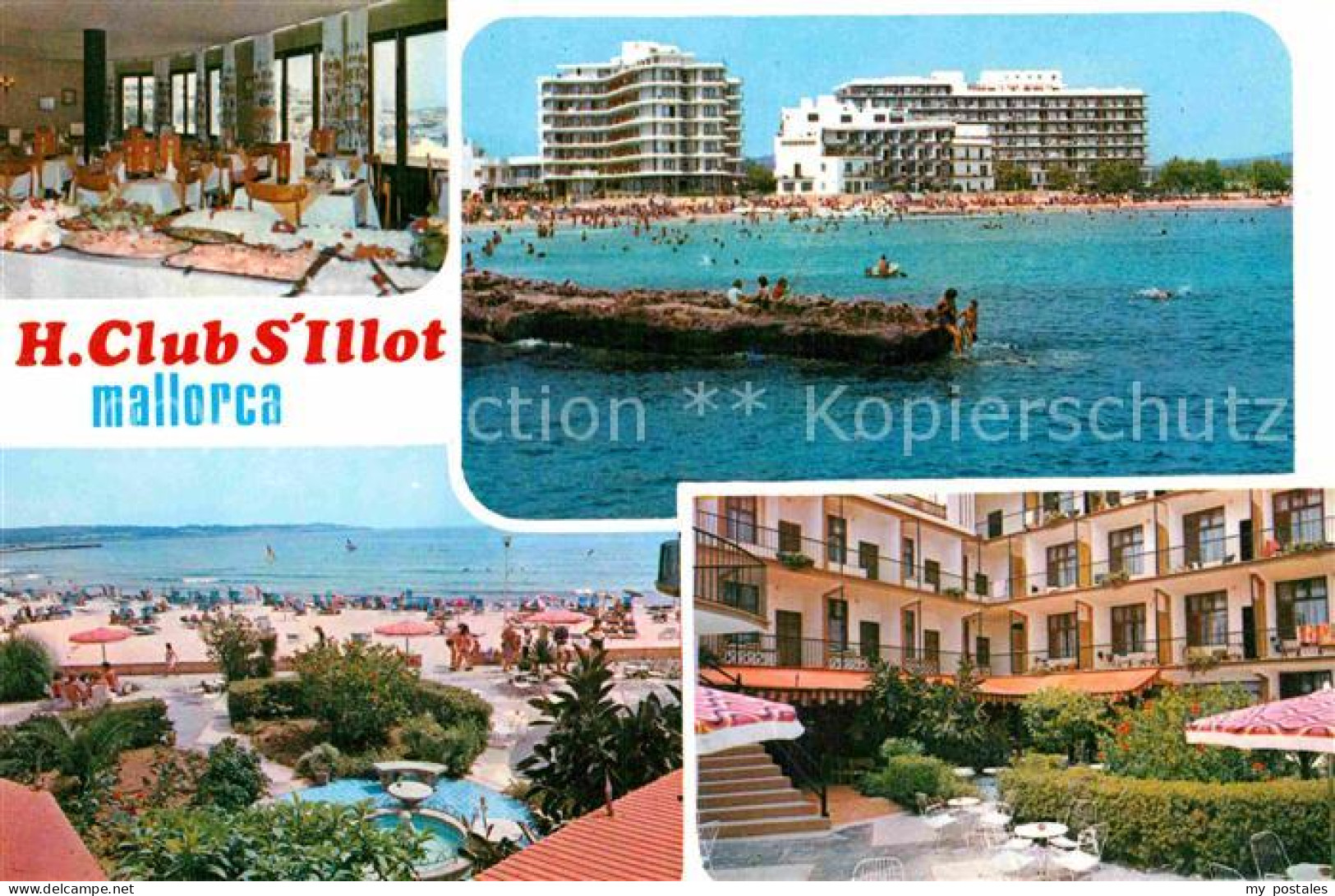 72857394 Mallorca Club S Illot Speisesaal Strand Panorama Spanien - Autres & Non Classés