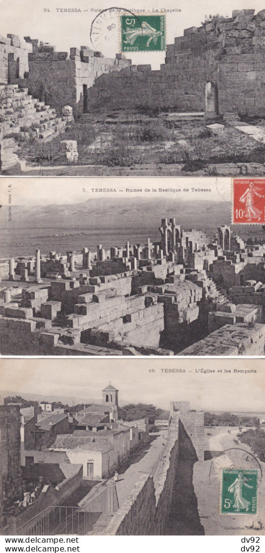 ALGERIE TEBESSA LOT DE 5 CARTES POSTALES - Tébessa