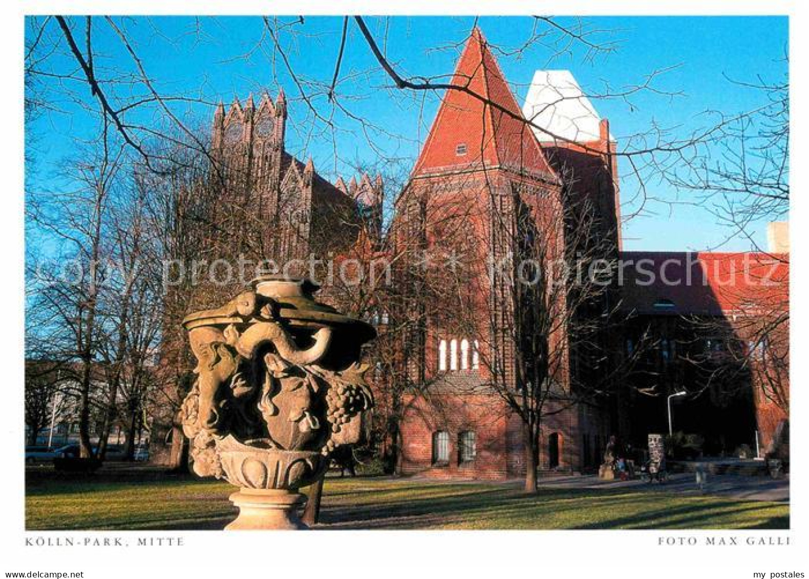 72857151 Berlin Koelln Park Kirche Postkarte Aus Harenberg Kalender Berlin - Sonstige & Ohne Zuordnung