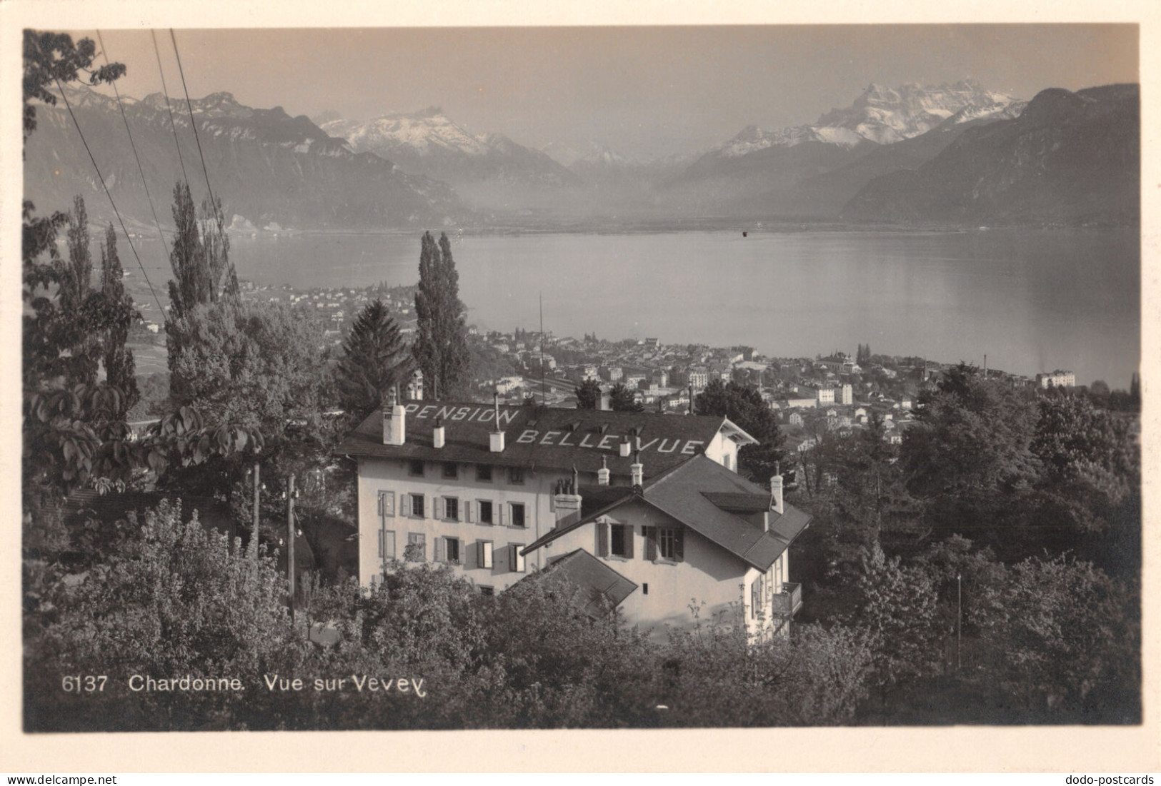 R329285 Chardonne. Vue Sur Vevey. Phototypie - Monde