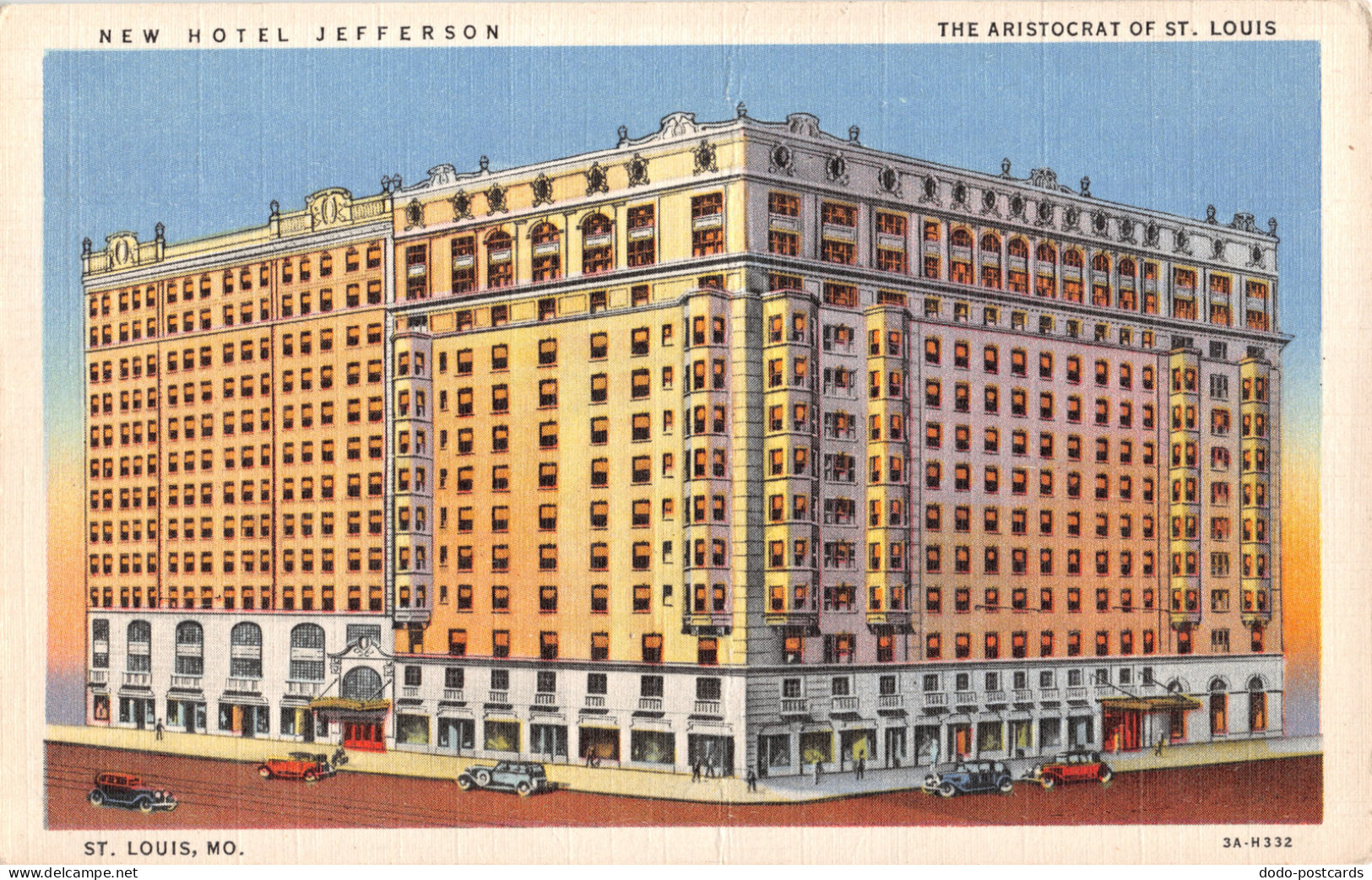 R331188 New Hotel Jefferson. The Aristocrat Of St. Louis. Mo. C. T. Art Colorton - Monde