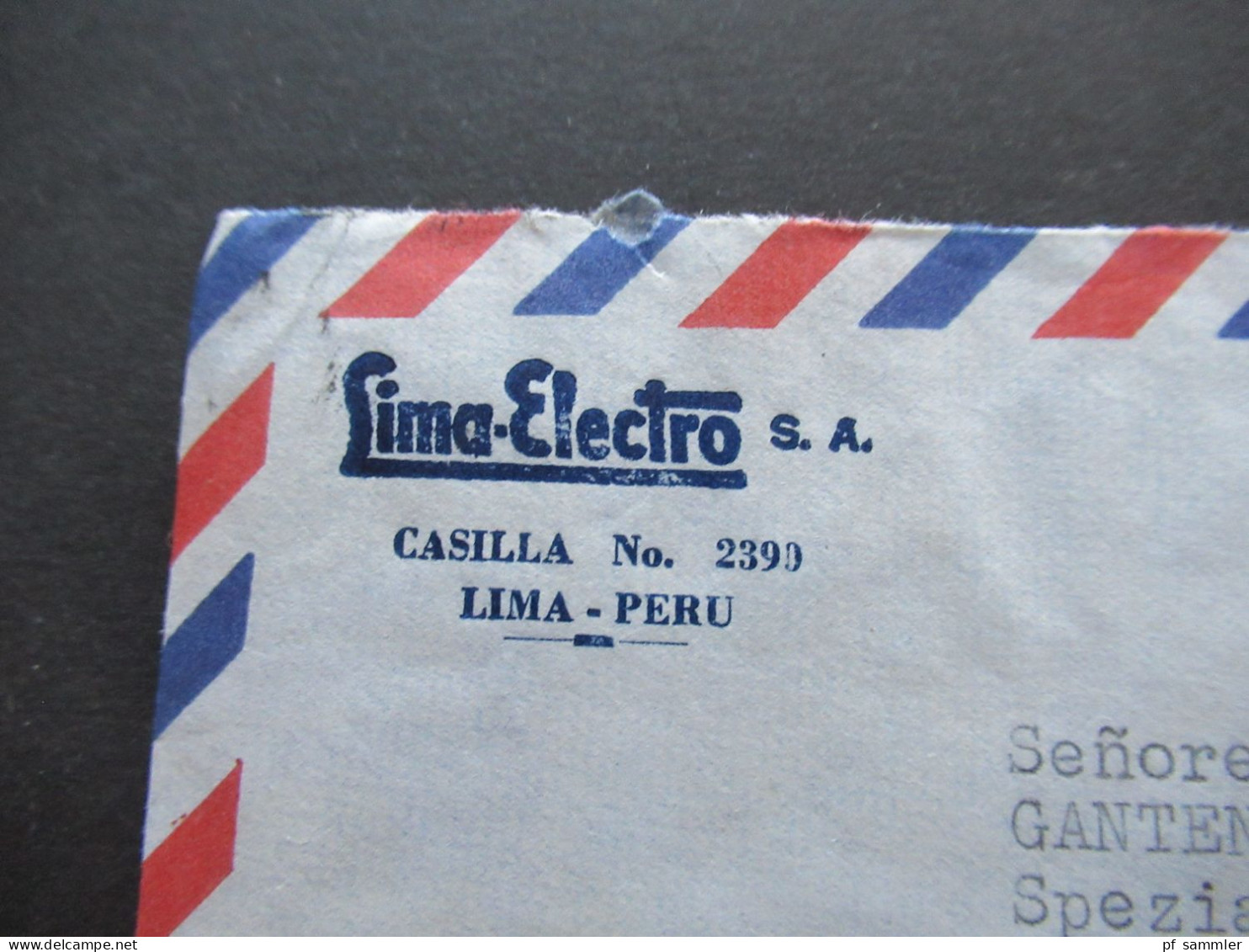 Südamerika Peru By Air Mail Luftpost 1963 Firmenumschlag Lima Electro S.A. Lima Peru 6x Auslandsbrief Nach Menden - Pérou