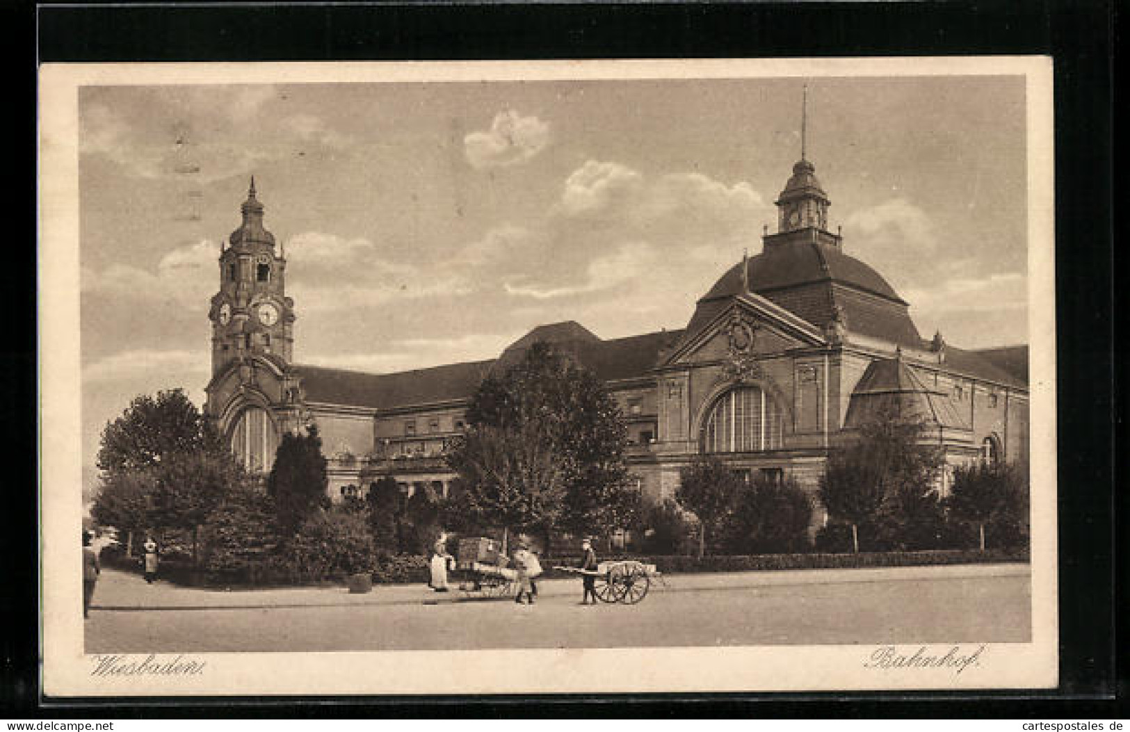 AK Wiesbaden, Blick Zum Bahnhof  - Wiesbaden