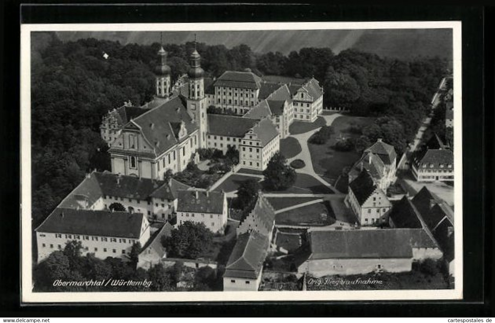 AK Obermarchtal /Württ., Ortsansicht Vom Flugzeug Aus  - Andere & Zonder Classificatie