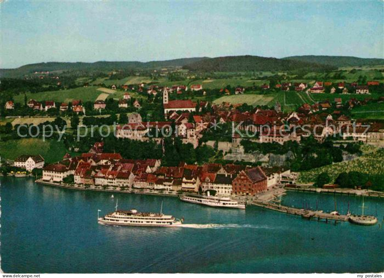 72856859 Meersburg Bodensee Fliegeraufnahme Ans'legestelle Meersburg - Meersburg