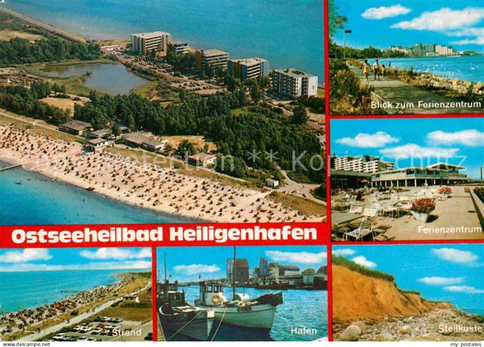 72856792 Heiligenhafen Ostseebad Fliegeraufnahme Mit Strand Ferienzentrum Steilk - Heiligenhafen