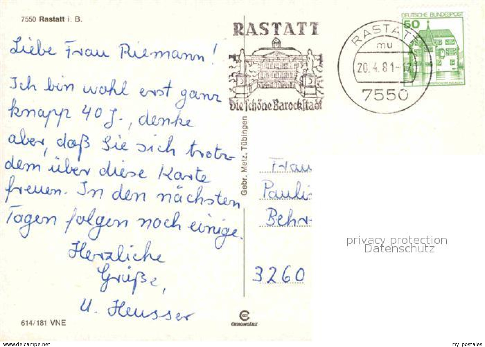 72856758 Rastatt Schloss Rastatt - Rastatt