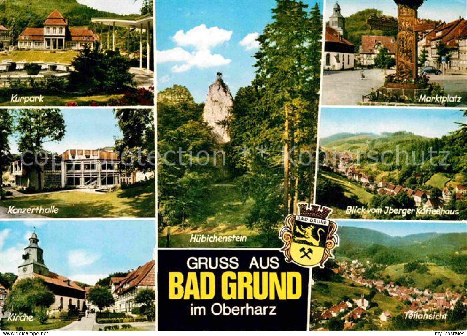 72856756 Bad Grund Huebichenstein Marktplatz Kurpark Konzerthalle  Bad Grund - Altri & Non Classificati