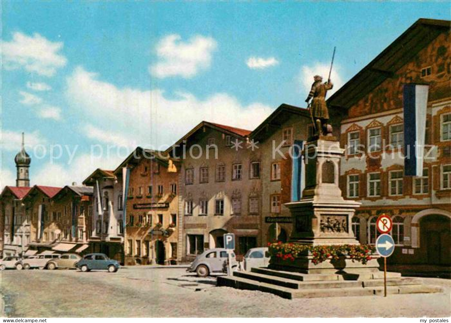 72856379 Bad Toelz Obermarkt Mit Winzerer Denkmal Bad Toelz - Bad Toelz