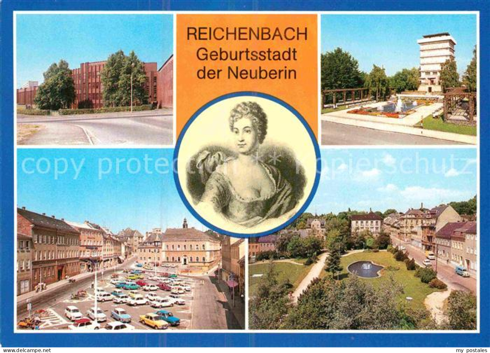 72856334 Reichenbach Behrungen Ingenieurschule Neuberin Wasserturm Markt Park De - Sonstige & Ohne Zuordnung