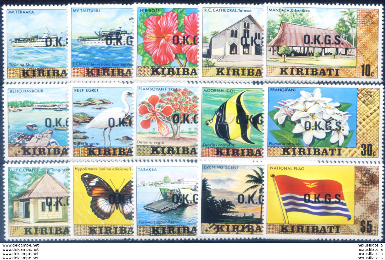 Servizio 1981. Definitiva Soprastampata. - Kiribati (1979-...)