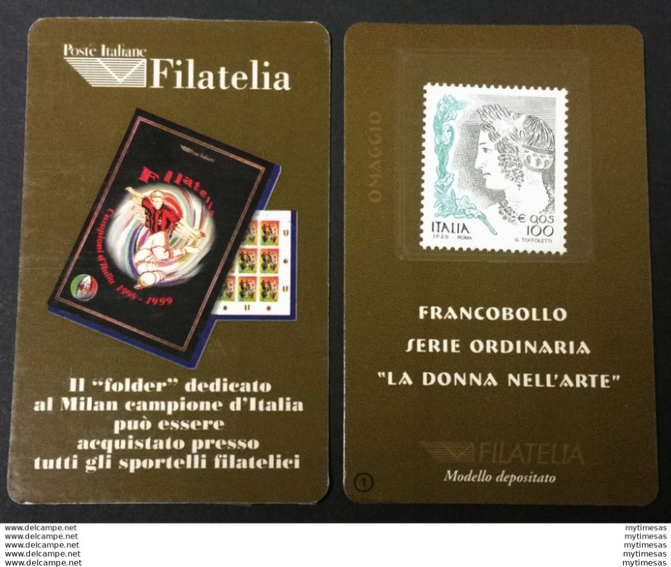 1999 Italia Tessera Filatelica Omaggio L 100/0,05 Unif N. 2A - Autres & Non Classés