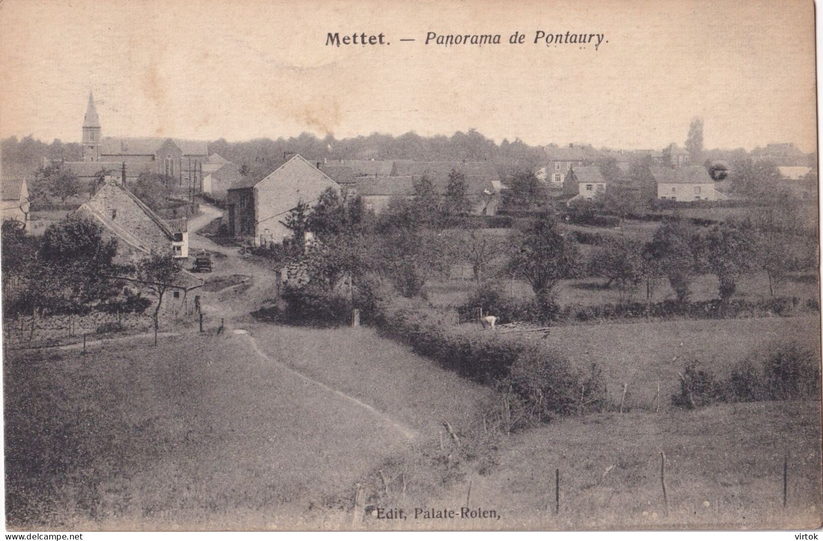 Mettet :  1921  Avec Timbre - Mettet