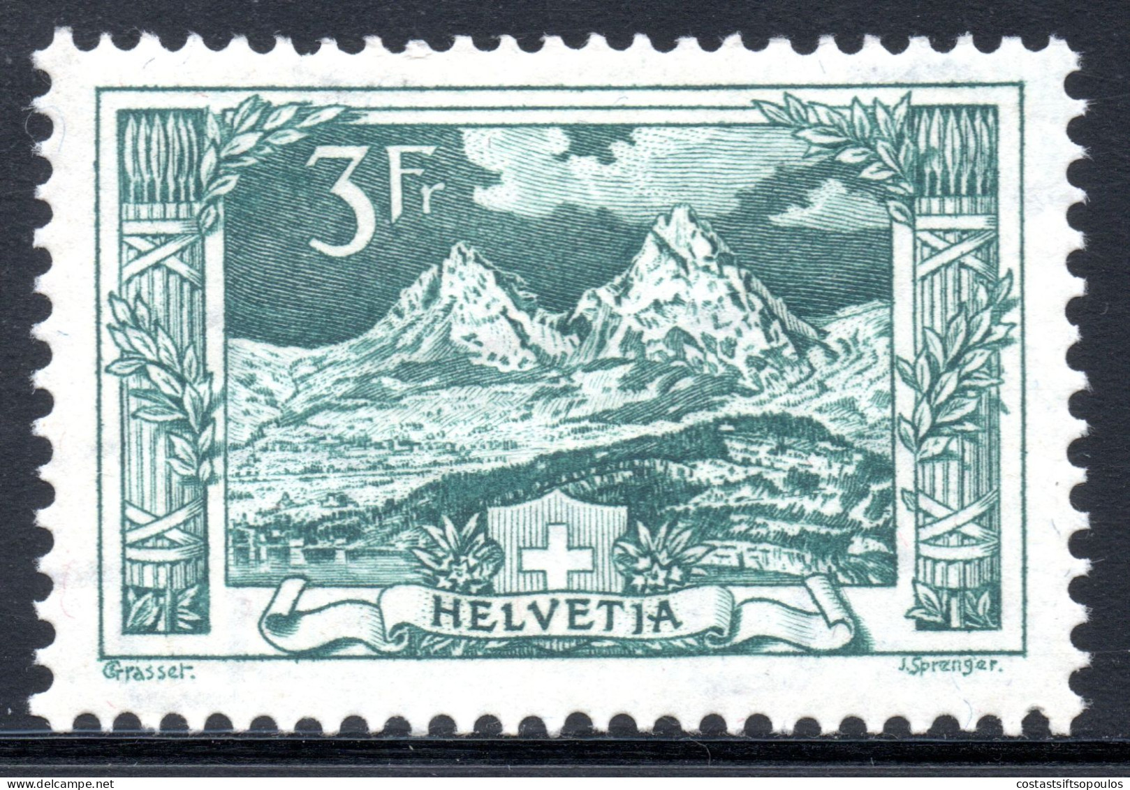 2787.  SWITZERLAND 1914 THE MYTHEN # 181 MH - Neufs