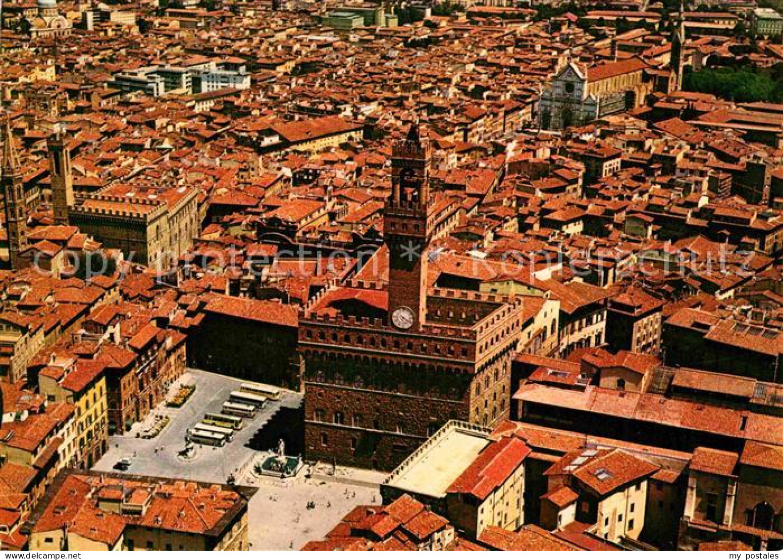 72855994 Firenze Florenz Veduta Aerea Di Piazza Signoria  - Sonstige & Ohne Zuordnung