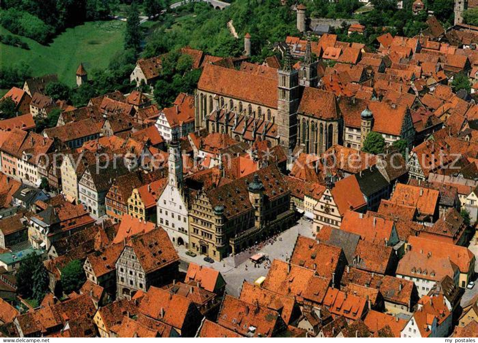 72855990 Rothenburg Tauber Altstadt Fliegeraufnahme Rothenburg - Rothenburg O. D. Tauber