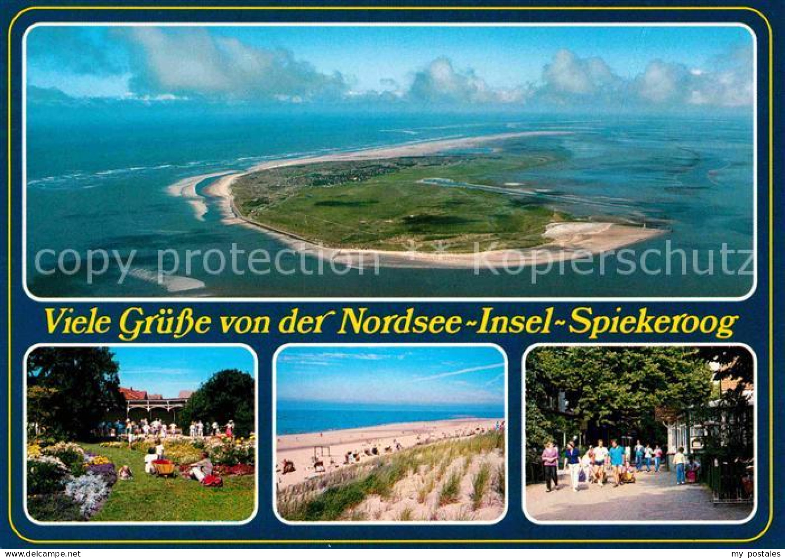 72855966 Spiekeroog Kurpark Promenade Strand Nordseeinsel Fliegeraufnahme Spieke - Other & Unclassified