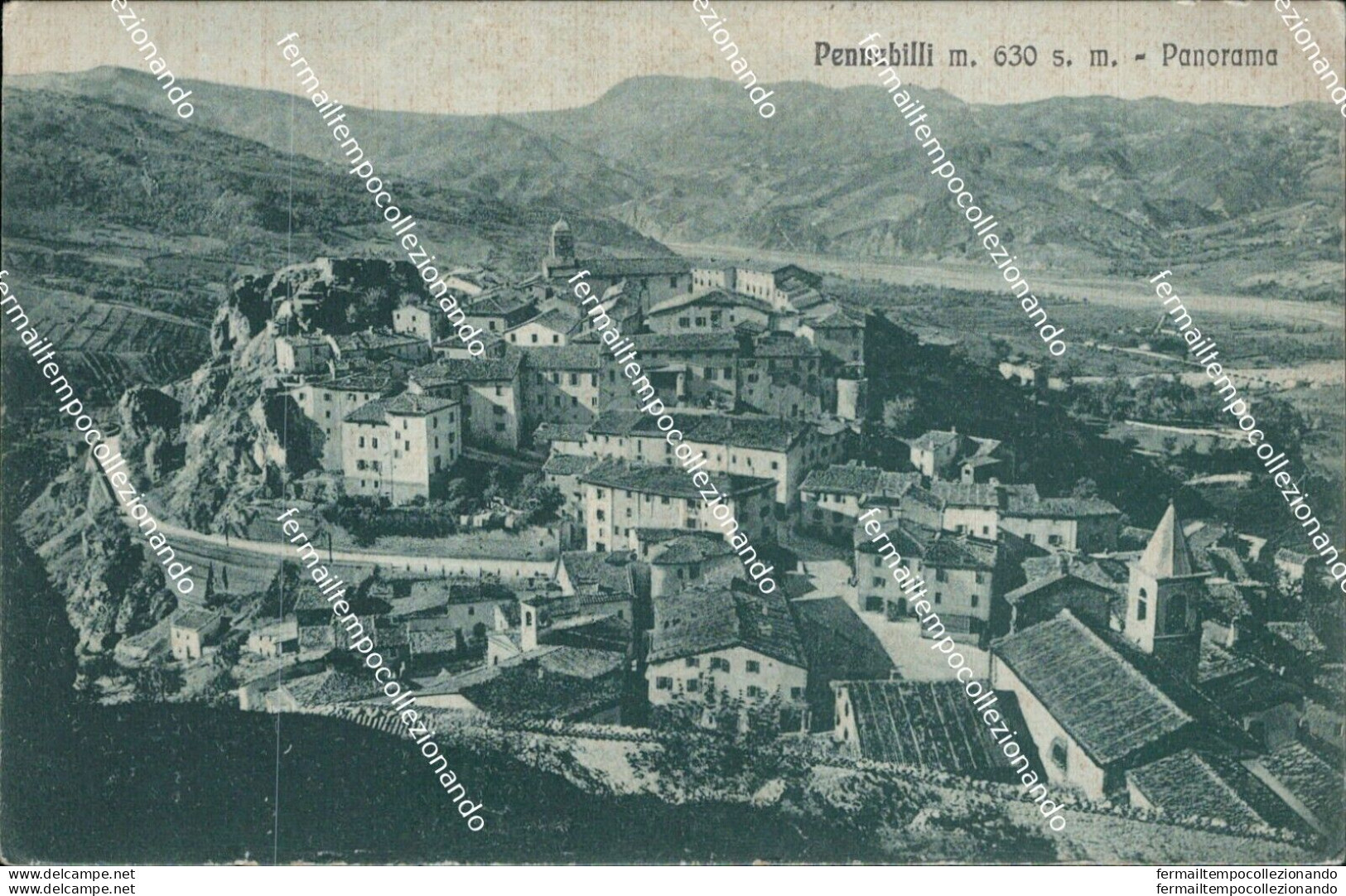 Bf17 Cartolina Pennabilli Panorama Provincia Di Pesaro - Pesaro