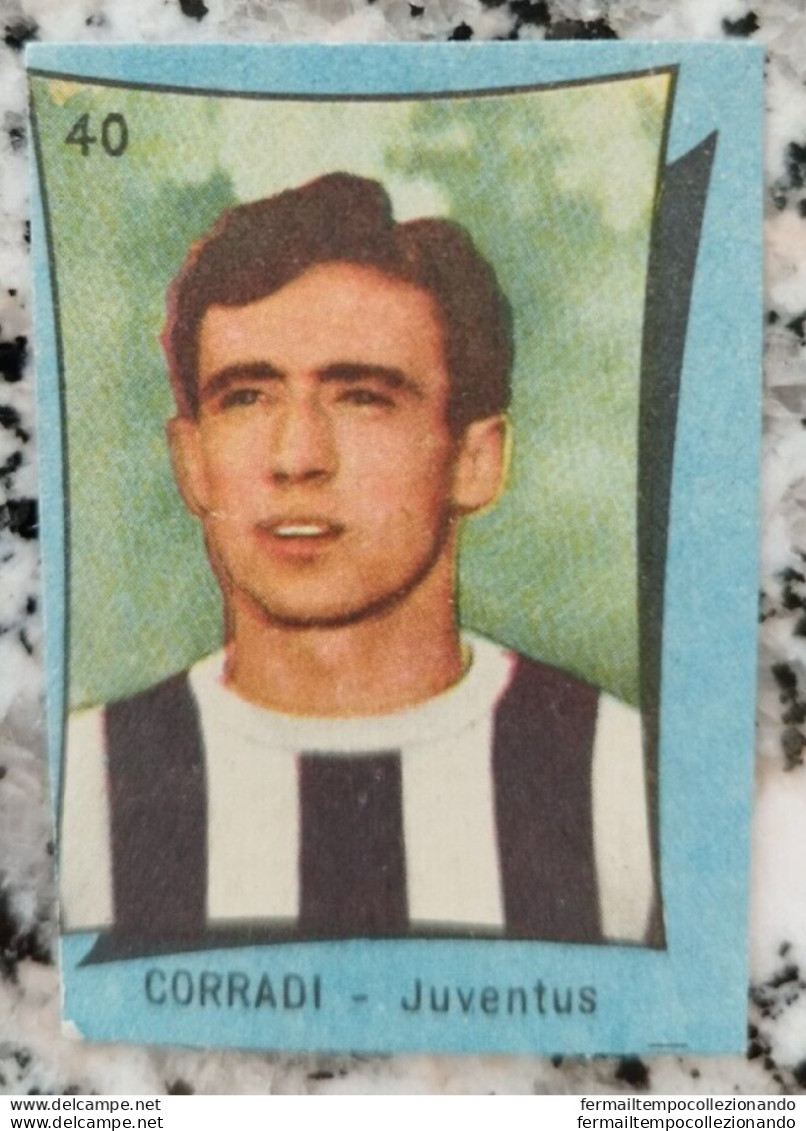 Bh Figurina Cartonata Corradi Juventus N 40 Edizione Nannina 1955-1958 Circa - Catalogus