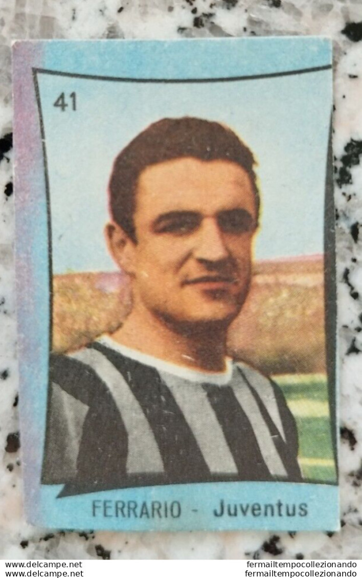 Bh Figurina Cartonata Ferrario Juventus N 41 Edizione Nannina 1955-1958 Circa - Cataloghi