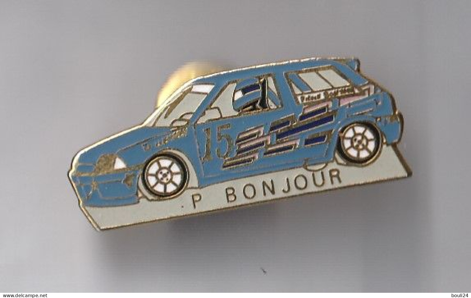 PIN'S THEME VOITURE PEUGEOT  205 GTI  P BONJOUR - Peugeot