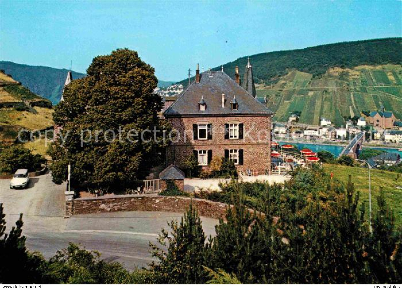 72855843 Cochem Mosel Hotel Restaurant Haus Schoenblick Cornely Karte Nr 12734 C - Cochem