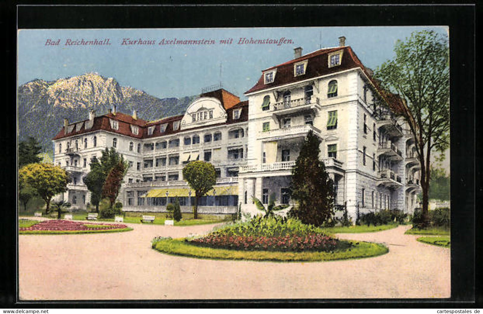 AK Bad Reichenhall, Kurhaus Axelmannstein Mit Hohenstauffen  - Bad Reichenhall