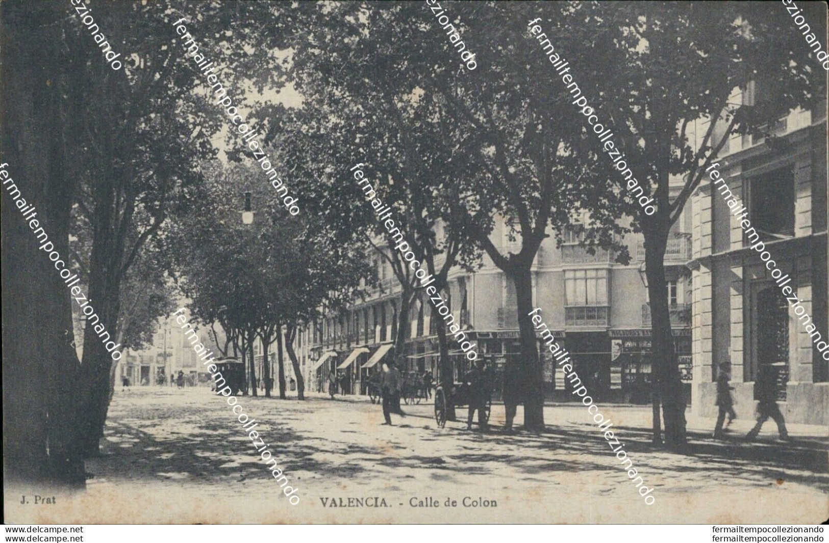Cf18 Cartolina Valencia Calle De Colon Spain Spagna Espana - Andere & Zonder Classificatie